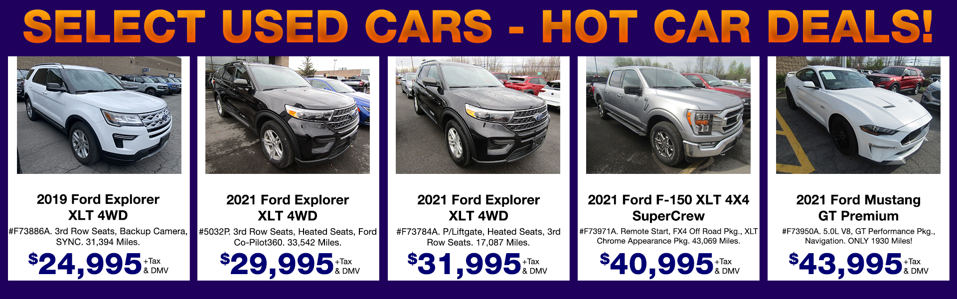 Great Deals on Pre-Owned Fords